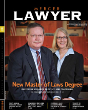 Magazine cover with male and female professors