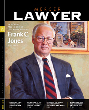 Magazine cover with a portrait of Frank C. Jones