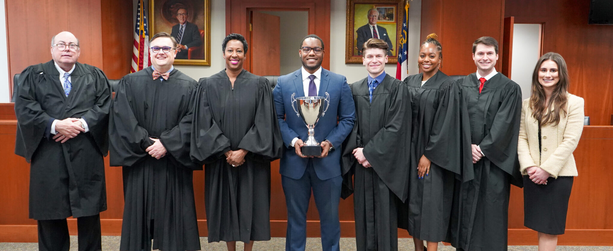 Lawson Moot Court 2023 winner and judges