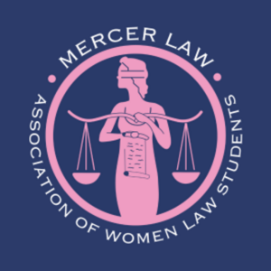 AWLS Logo with a purple background and a pink scales of justice symbol